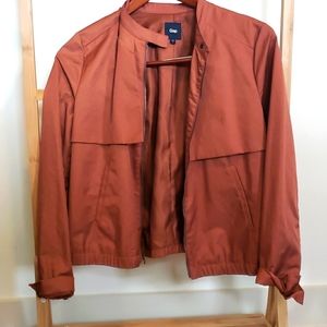 Rust colored gap bomber jacket